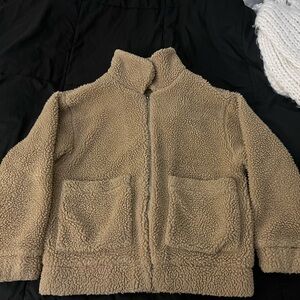 Cozy Teddy Bear Tan Sherpa Jacket